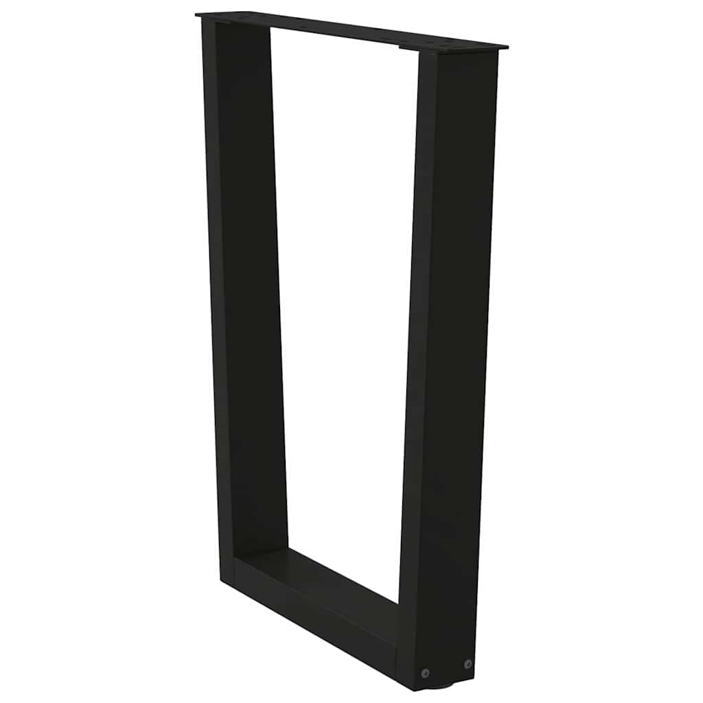 vidaXL Esstisch Beine V-Form 2 Stück Schwarz 60x(72-73,3) cm Stahl