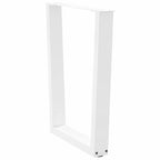 vidaXL Esstischbeine V-Form 2 Stück Weiß 60x(72-73,3) cm Stahl