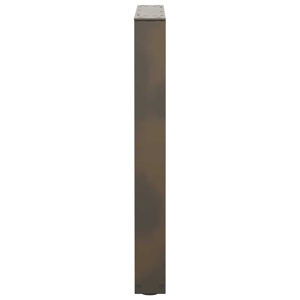 vidaXL Esstischbeine V-Form 2 Stück Naturstahl 60x(72-73,3) cm Stahl
