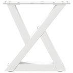 vidaXL Couchtischbeine 2 Stk. Weiß 40x(30-31,3) cm Stahl