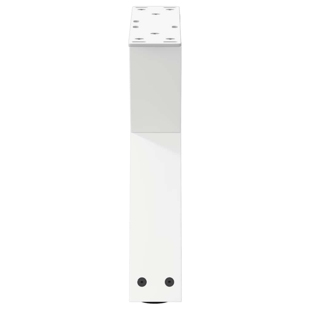 vidaXL Couchtischbeine 2 Stk. Weiß 40x(30-31,3) cm Stahl