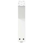 vidaXL Couchtischbeine 2 Stk. Weiß 40x(30-31,3) cm Stahl