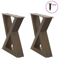 vidaXL Couchtischbeine 2 Stk. Naturstahl 40x(30-31,3) cm Stahl