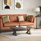 vidaXL Couchtischbeine 2 Stk. Naturstahl 60x(30-31,3) cm Stahl