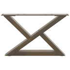vidaXL Couchtischbeine 2 Stk. Naturstahl 60x(30-31,3) cm Stahl