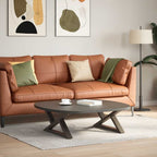 vidaXL Couchtischbeine 2 Stk. Naturstahl 70x(30-31,3) cm Stahl