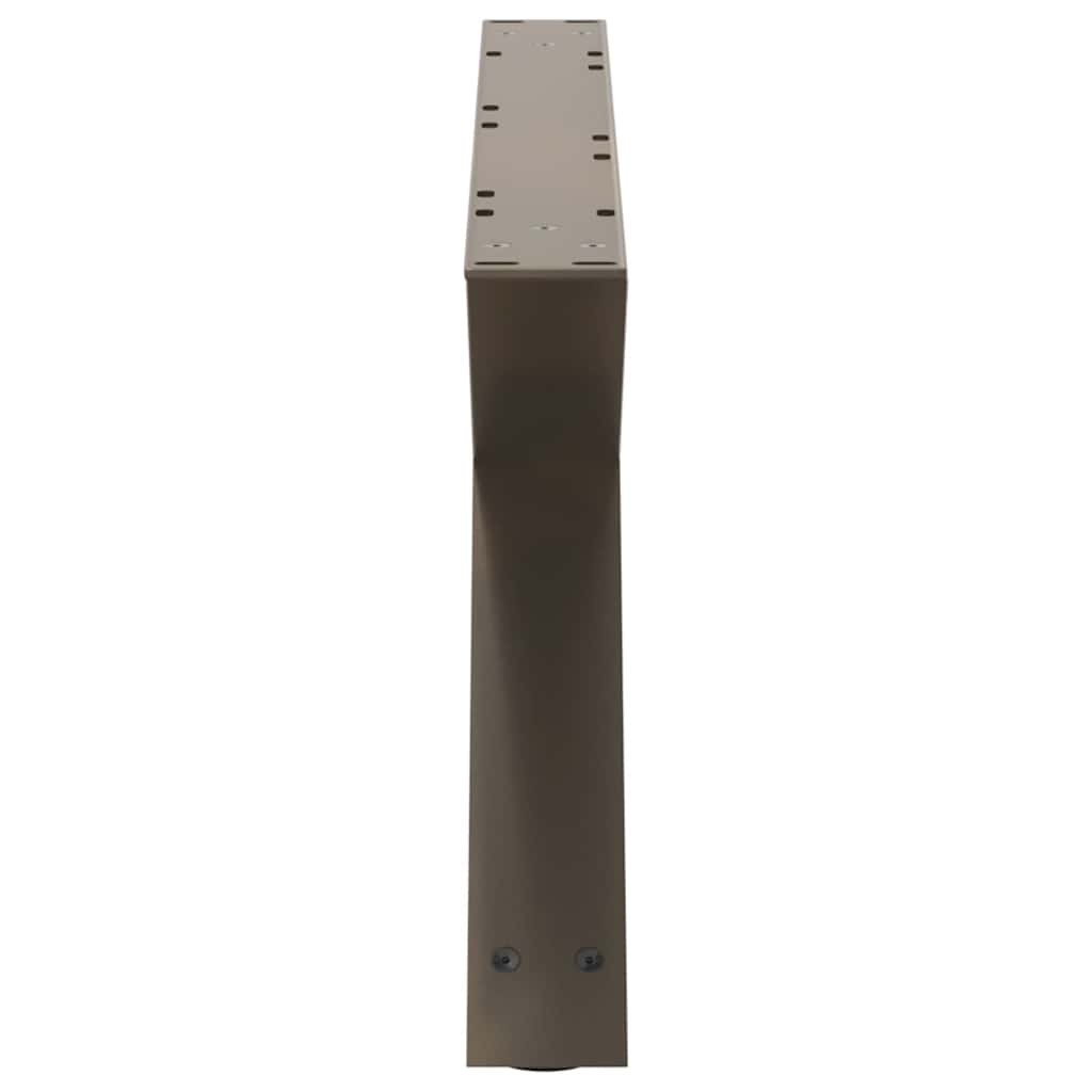 vidaXL Couchtischbeine 2 Stk. Naturstahl 70x(30-31,3) cm Stahl