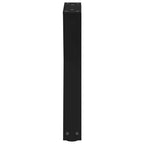 vidaXL Couchtischbeine 2 Stk. Schwarz 28x(42-43,3) cm Stahl