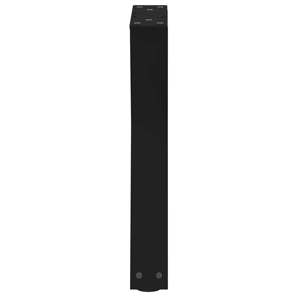 vidaXL Couchtischbeine 2 Stk. Schwarz 28x(42-43,3) cm Stahl