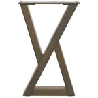 vidaXL Couchtischbeine 2 Stk. Naturstahl 28x(42-43,3) cm Stahl