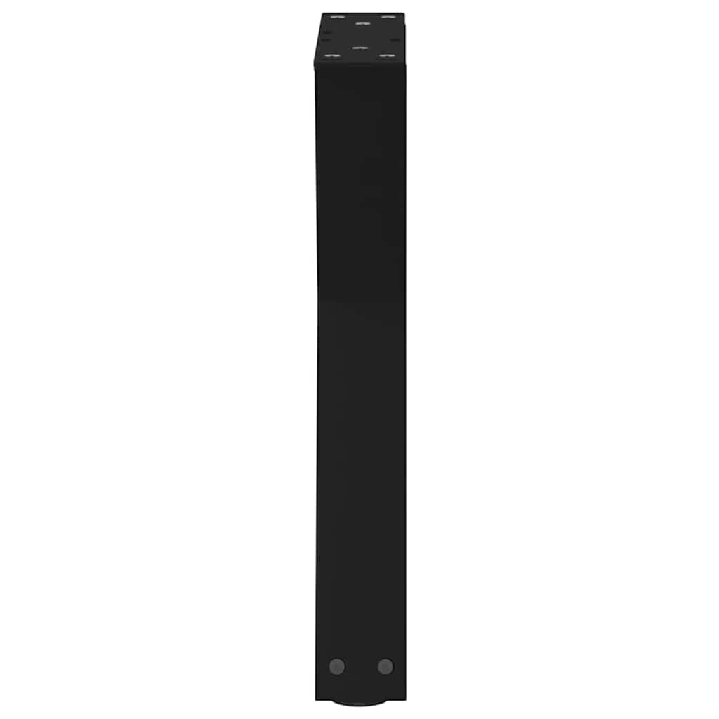 vidaXL Couchtischbeine 2 Stk. Schwarz 38x(42-43,3) cm Stahl