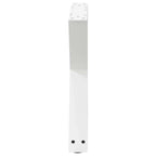 vidaXL Couchtischbeine 2 Stk. Weiß 50x(42-43,3) cm Stahl
