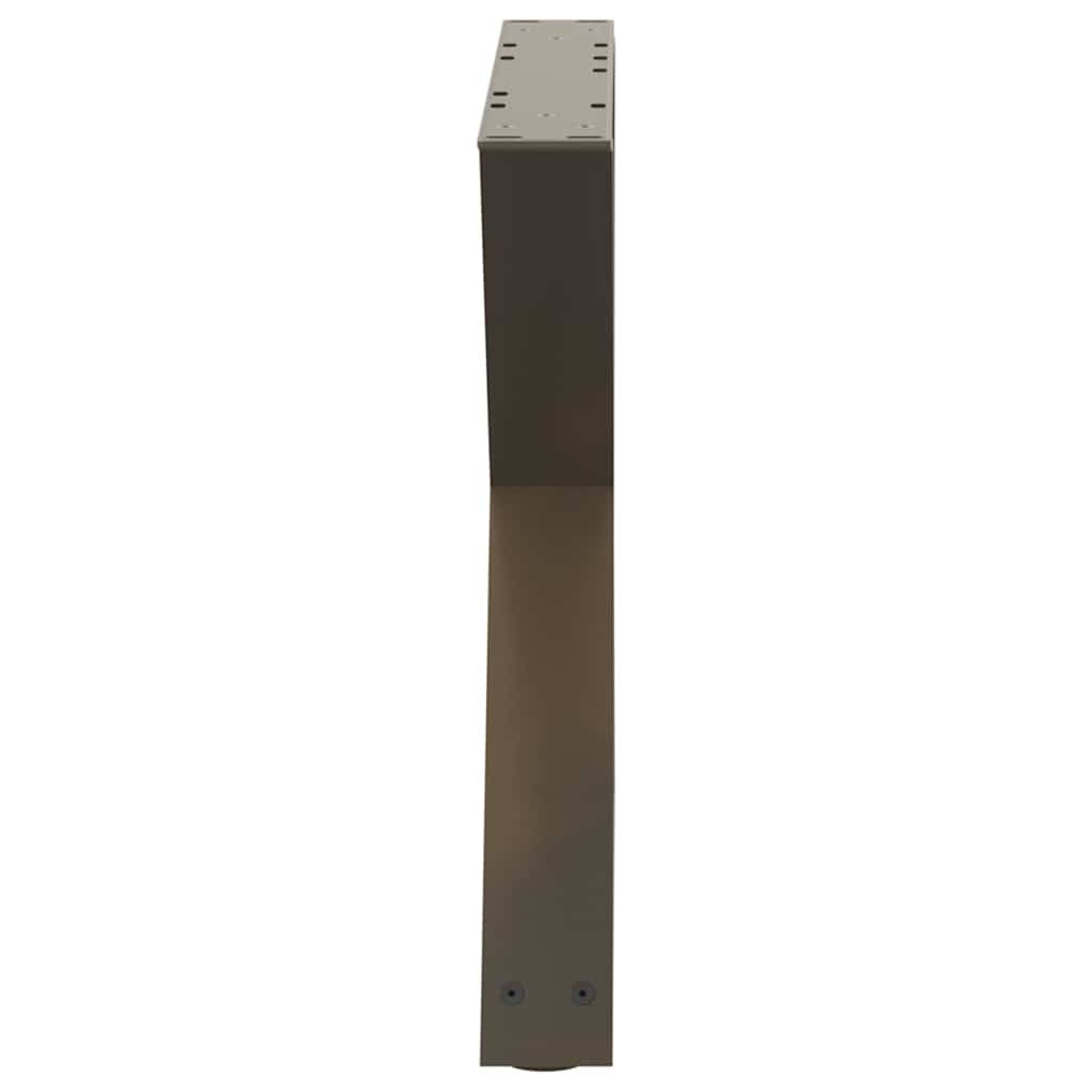 vidaXL Couchtischbeine 2 Stk. Naturstahl 50x(42-43,3) cm Stahl