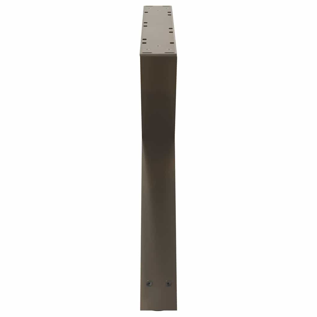 vidaXL Couchtischbeine 2 Stk. Naturstahl 70x(42-43,3) cm Stahl