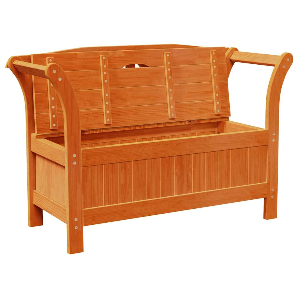 vidaXL Bank Outdoor Braun 119 x 44 x 76 cm Massives Kiefernholz