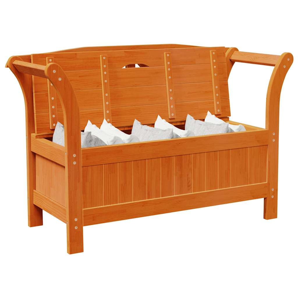 vidaXL Bank Outdoor Braun 119 x 44 x 76 cm Massives Kiefernholz