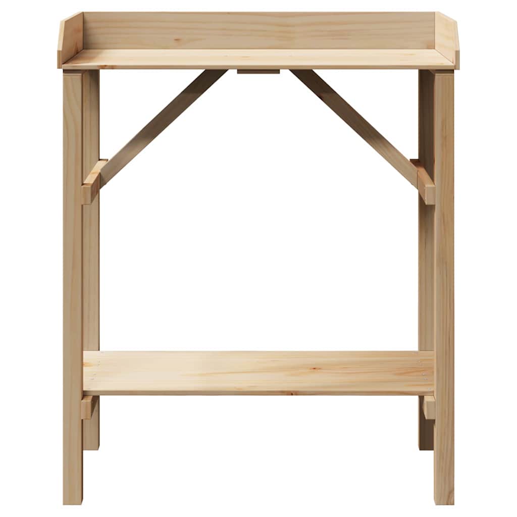 vidaXL Pflanztisch Natur 75 x 40 x 90 cm Massives Kiefernholz