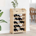vidaXL Weinregal Natur 58 x 28 x 90 cm Massives Kiefernholz