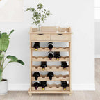vidaXL Weinregal Natur 58 x 28 x 90 cm Massives Kiefernholz