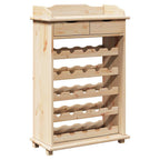 vidaXL Weinregal Natur 58 x 28 x 90 cm Massives Kiefernholz