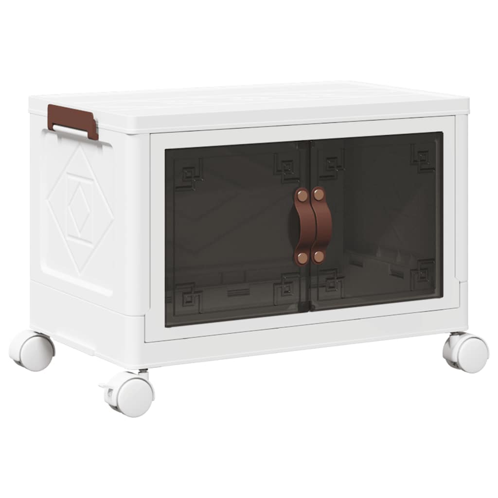 vidaXL Aufbewahrungsbox mit Rädern Stapelbar 28 L 48,5x29,5x33 cm