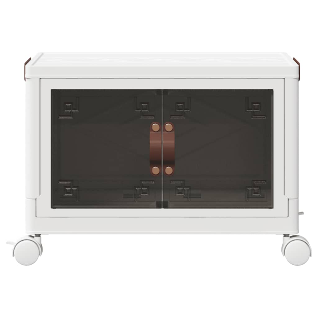 vidaXL Aufbewahrungsbox mit Rädern Stapelbar 28 L 48,5x29,5x33 cm