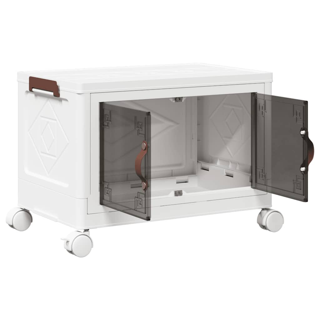 vidaXL Aufbewahrungsbox mit Rädern Stapelbar 28 L 48,5x29,5x33 cm