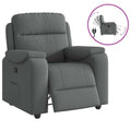 vidaXL Relaxsessel, Stoff, Dunkelgrau