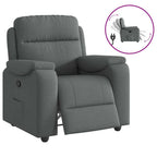 vidaXL Relaxsessel, Stoff, Dunkelgrau