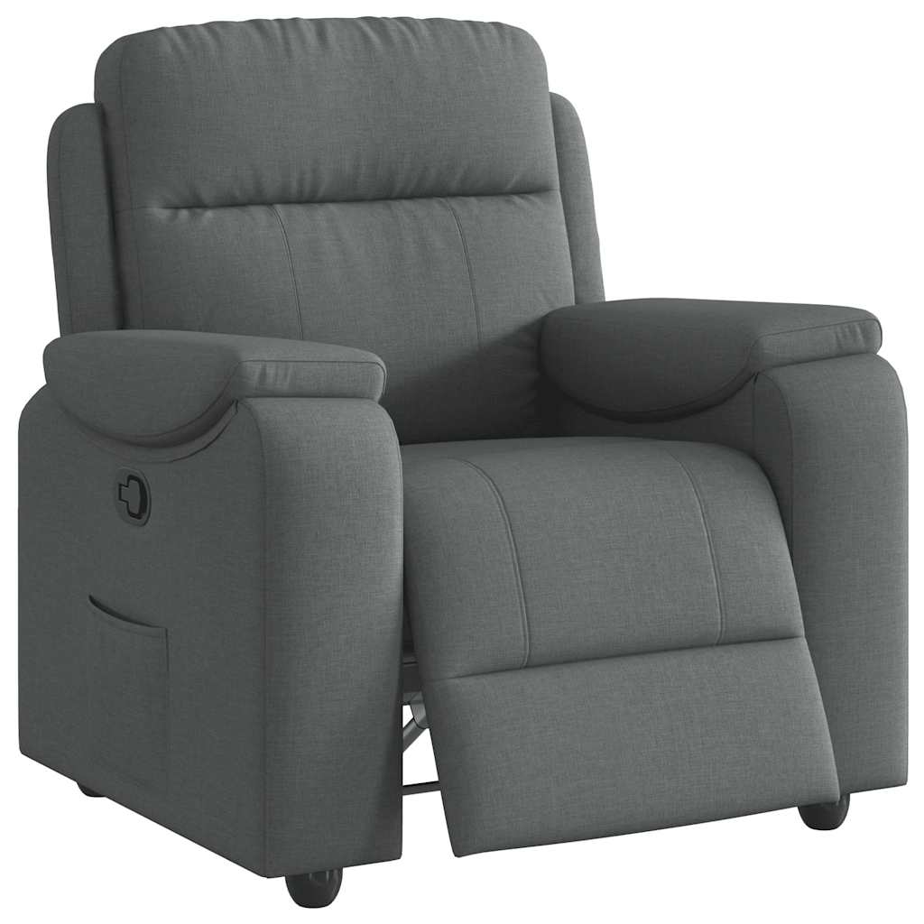 vidaXL Relaxsessel, Stoff, Dunkelgrau