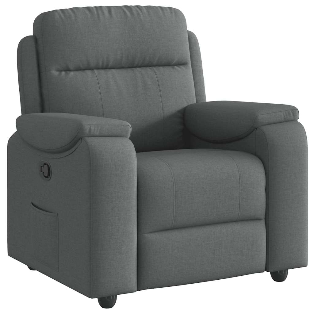 vidaXL Relaxsessel, Stoff, Dunkelgrau