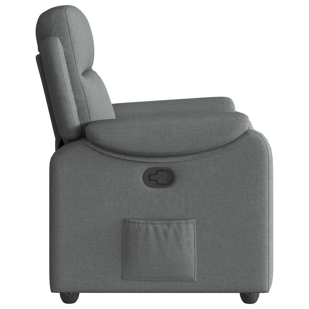 vidaXL Relaxsessel, Stoff, Dunkelgrau