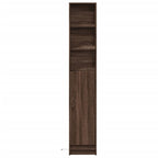 vidaXL LED-Sideboard Braun Eichen-Optik 36x32,5x200 cm Holzwerkstoff