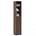 vidaXL LED-Sideboard Braun Eichen-Optik 36x32,5x200 cm Holzwerkstoff