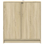 vidaXL LED-Sideboard Sonoma-Eiche 77x34x85 cm Holzwerkstoff