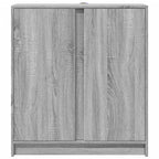 vidaXL LED-Sideboard Grau Sonoma 77x34x85 cm Holzwerkstoff