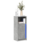 vidaXL LED-Sideboard Betongrau 42,5x34x100 cm Holzwerkstoff