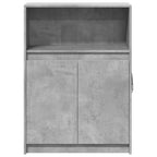 vidaXL Sideboard mit LED Betongrau 72x34x100 cm Holzwerkstoff