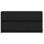 vidaXL TV-Schrank mit LED-Beleuchtung Schwarz 100x34x50 cm