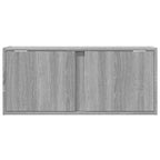 vidaXL TV-Wandschrank mit LED-Beleuchtung Grau Sonoma 80x31x35 cm
