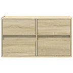 vidaXL TV-Wandschrank mit LED-Beleuchtung Sonoma-Eiche 80x31x45 cm