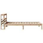 vidaXL Massivholzbett ohne Matratze 75x190 cm Kiefernholz