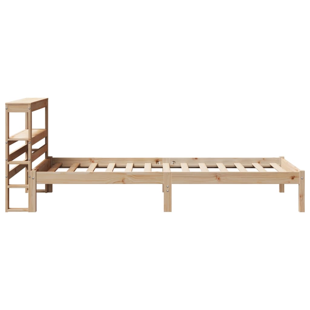 vidaXL Massivholzbett ohne Matratze 75x190 cm Kiefernholz