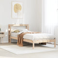vidaXL Massivholzbett ohne Matratze 75x190 cm Kiefernholz