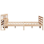 vidaXL Bettgestell mit Kopfteil ohne Matratze 140x190 cm