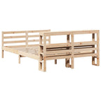 vidaXL Bettgestell mit Kopfteil ohne Matratze 140x190 cm