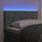 vidaXL LED Kopfteil Hellgrau 80 cm Stoff