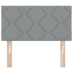 vidaXL LED Kopfteil Hellgrau 80 cm Stoff