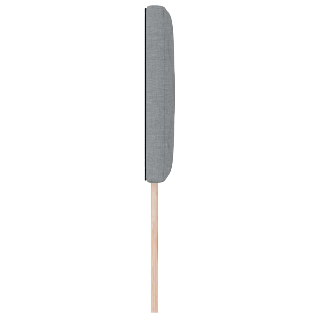 vidaXL LED Kopfteil Hellgrau 80 cm Stoff