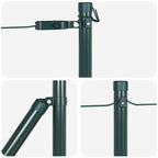 vidaXL Zaunpfosten 26 pcs Grün 3,2 x 3,2 x 80 cm